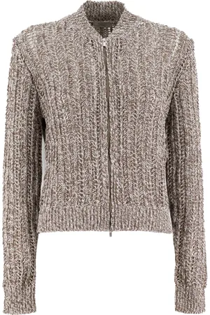 PESERICO SIGN Zip-throughs, female, , Size: XS Elegant Cotton Cardigan