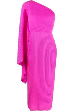 Solace Party Dresses, female, , Size: 2XS Fuchsia Ribbed One-Shoulder Dress