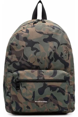 Alexander McQueen Backpacks, male, , Size: ONE SIZE Camouflage Backpack