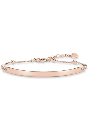 Thomas Sabo Bracelets, female, , Size: ONE SIZE Sparkling Love Bridge Bracelet Dots Rosegold