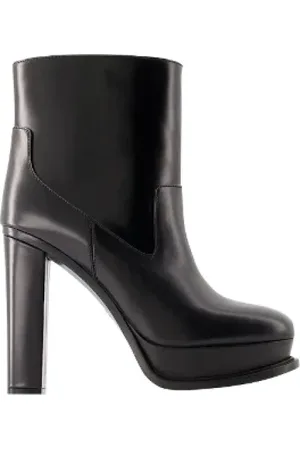 Alexander McQueen Heeled Boots, female, , Size: 9 US Leather boots