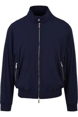 MOORER Bomber Jackets, male, , Size: 2XL Alberti-KN Indaco Jacket