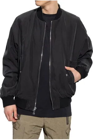 Balmain Bomber Jackets, male, , Size: XL Cotton Jacket with Ribbed Trims