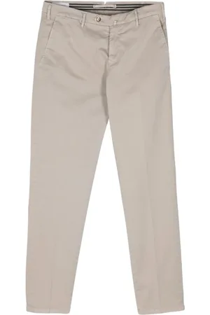 LUIGI BIANCHI MANTOVA Chinos, male, , Size: 2XL Luigi Bianchi Trousers Grey