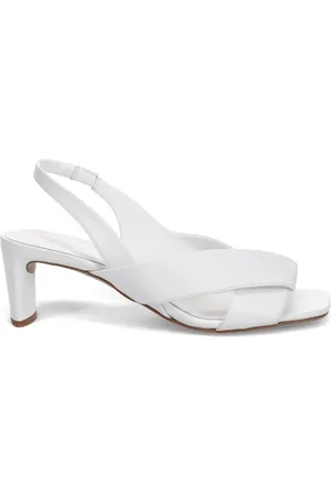 ROBERTO DEL CARLO High Heel Sandals, female, , Size: 10 US Leather Crossed Bands Sandals