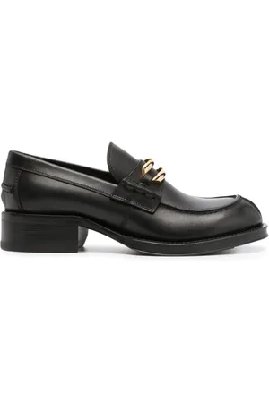 Lanvin Loafers, female, , Size: 10 US Leather Loafers with Buckle Detail