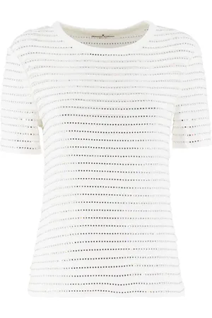 ERMANNO SCERVINO T-Shirts, female, , Size: XS Stylish Knitted T-Shirt with Crystals