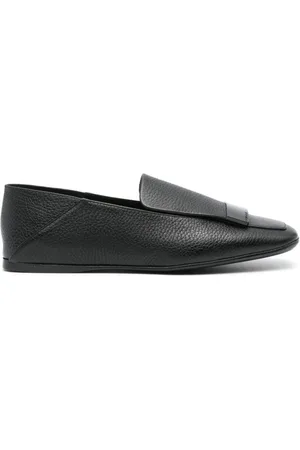 Sergio Rossi Loafers, female, , Size: 10 US Leather Slip-On Shoes