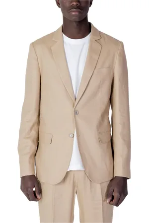 Antony Morato Blazers, male, , Size: XS Plain Blazer with Lapel Collar