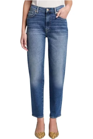 7 for all Mankind Slim-fit Jeans, female, , Size: W28 Vintage Mom Jeans Luxe Denim
