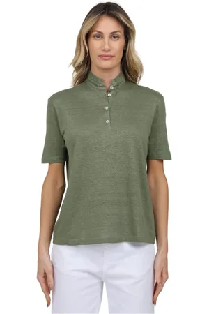 Gran Sasso Polo Shirts, female, , Size: M Korean half sleeve shirt