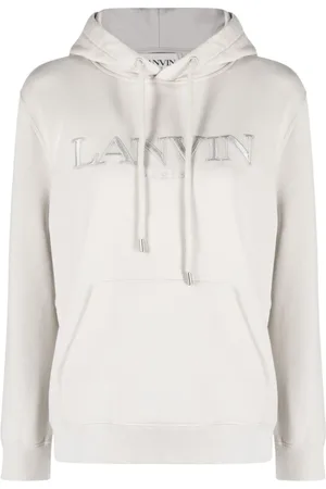 Lanvin Hoodies, female, , Size: M Elegant Embroidered Regular Fit Hoodie