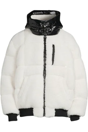 Moose Knuckles Down Jackets, male, , Size: M Sherpa Bomber Jacket Morningside Purple Store