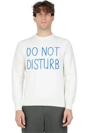 MC2 SAINT BARTH Round-neck Knitwear, male, , Size: S Embroidered Knit Sweater