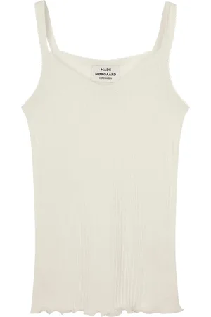 Mads Norgaard Sleeveless Tops, female, , Size: 2XL Vanilla Ice Pointella Trille Top