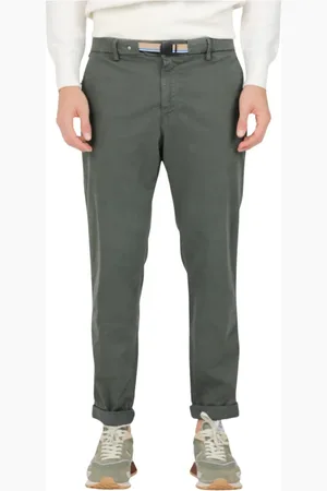 Masons Slim-fit Trousers, male, , Size: 3XL Bouclé Eisenhower Pants with Adjustable Waist Belt