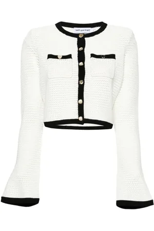 Self-Portrait Cardigans, female, , Size: L Crochet Cardigan
