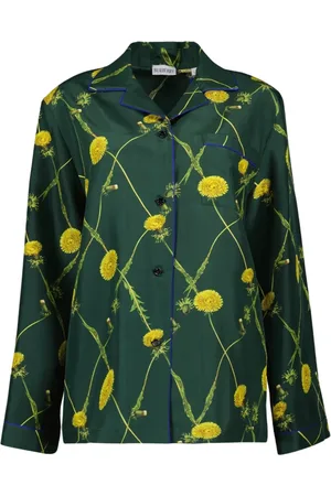 Burberry Shirts, female, , Size: XS Silk Dandelion Print Shirt