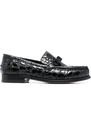 Sergio Rossi Loafers, female, , Size: 8 1/2 US Crocodile Pattern Loafers