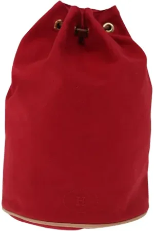 Hermès Pre-owned Bucket Bags, female, , Size: ONE SIZE Pre-owned Canvas shoulder-bags