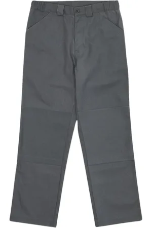 GR10K Chinos, male, , Size: L Grey Replicated Cotton Trousers with Waistband