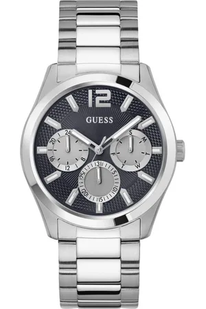 Guess Watches, male, , Size: ONE SIZE Multifunctional ZEN Watch in Silver/Black