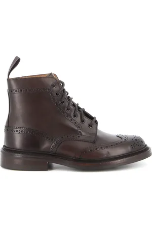 TRICKERS Lace-up Boots, male, , Size: 6 1/2 US Leather Brogue Ankle Boot