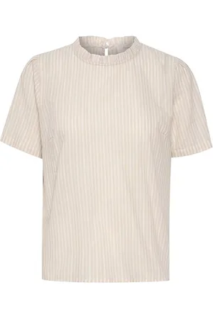 Cream T-Shirts, female, , Size: XS Katinkacr Blouse Travertine
