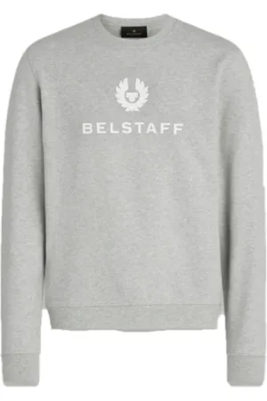 Belstaff Sweatshirts, male, , Size: XL Signature Crewneck Sweatshirt with Flocked Logo