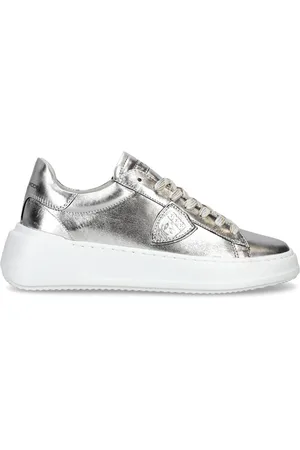 Philippe model Sneakers, female, , Size: 9 US Silver Glamour Sneakers