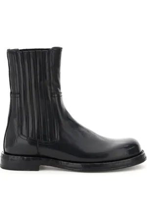 Dolce & Gabbana Chelsea Boots, male, , Size: 12 US Vintage Leather Chelsea Boots