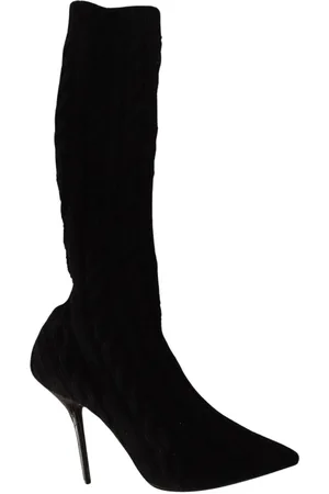 Dolce & Gabbana Heeled Boots, female, , Size: 8 US Stretch Socks Boots