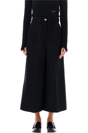 Patou Wide Trousers, female, , Size: S High-Waisted Denim Wide Leg Trousers