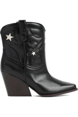 Stella McCartney Cowboy Boots, female, , Size: 7 US Cowboy Ankle Boots with Stars