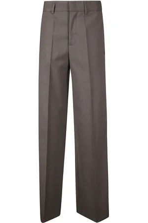 P.A.R.O.S.H. Wide Trousers, female, , Size: M Wool Soft Fit Trousers with Pockets