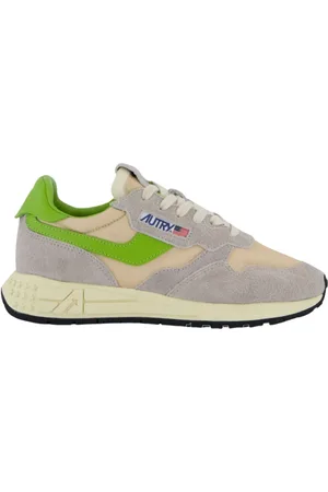 Autry Sneakers, male, , Size: 6 US Beige Green Reelwind Running Shoes