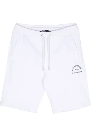 Karl Lagerfeld Casual Shorts, male, , Size: M Embroidered Logo Jersey Shorts