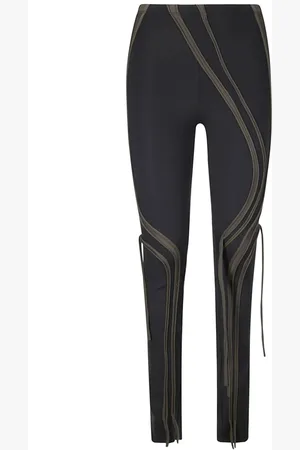 OTTOLINGER Leggings, female, , Size: XS Stretch Trousers with Contrasting Bands