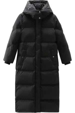 Woolrich Down Coats, female, , Size: XS Hollow Long Parka with Street Style Details
