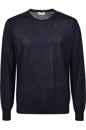 BALLANTYNE Round-neck Knitwear, male, , Size: 2XL Plain Sweater