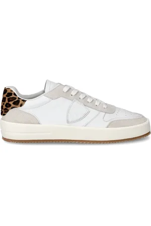 Philippe model Sneakers, female, , Size: 7 US Animal Print Low Top Sneakers
