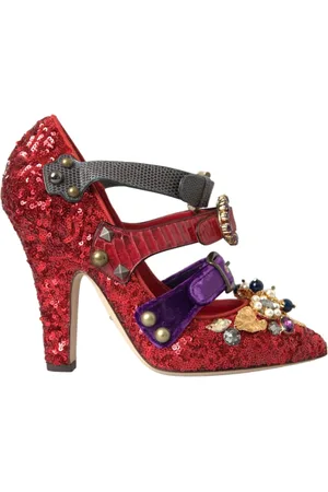 Dolce & Gabbana Pumps, female, , Size: 6 US Crystal Mary Jane Pumps
