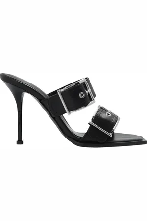 Alexander McQueen Heeled Mules, female, , Size: 7 US Heeled Mules with Decorative Straps