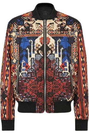 Balmain Bomber Jackets, male, , Size: S Reversible Multicolored Nylon Bomber Jacket