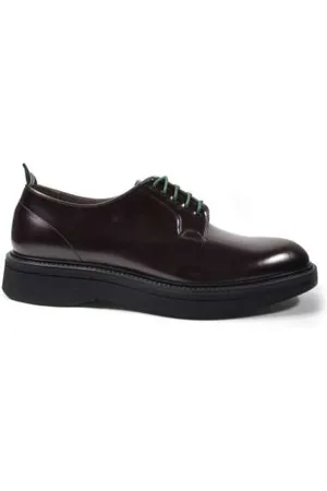 Green george Laced Shoes, male, , Size: 9 US Italian Leather Derby Shoes for Men