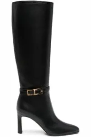 Sergio Rossi High Boots, female, , Size: 9 US Nora Knee-High Leather Boots
