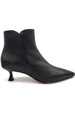 MARA BINI Heeled Boots, female, , Size: 6 US Leather Ankle Boot Zipper Closure