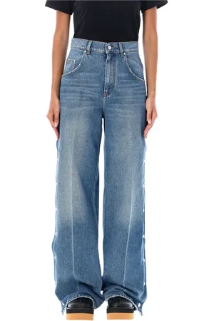 Stella McCartney Wide Jeans, female, , Size: W26 Vintage Wide-Leg Jeans
