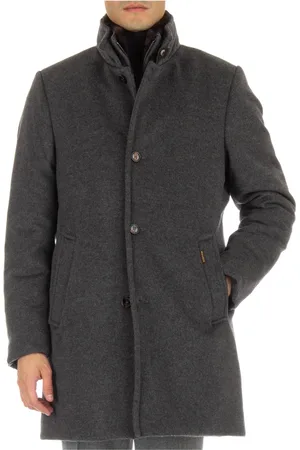 MOORER Winter Jackets, male, , Size: XL Grey Down Puffer Coat