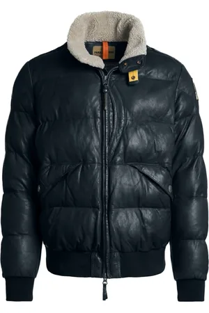 Parajumpers Down Jackets, male, , Size: S Double Zip Leather Jacket